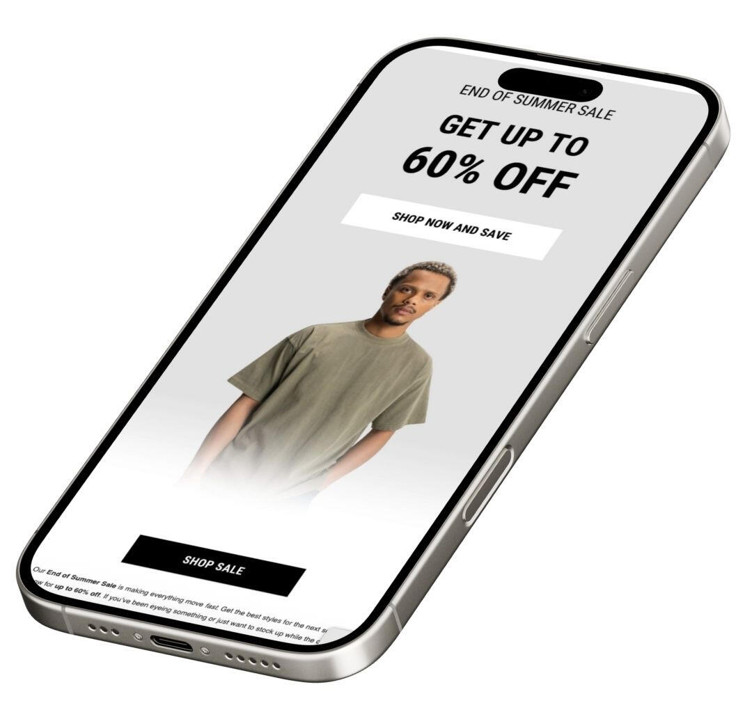 My Work An example of a client email campaign.